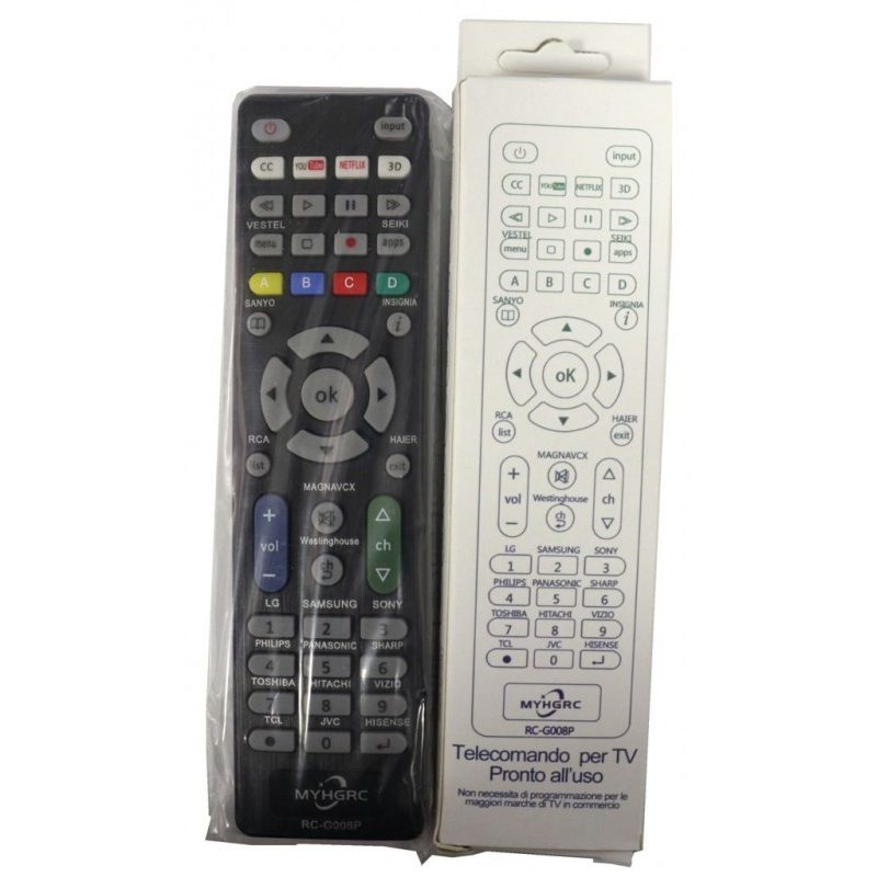 Hongu Telecomando Universale Tv Smart Pronto all'uso LG Samsung Sos...