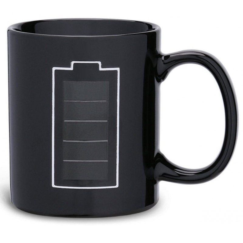 Tazza colazione cambia colore versando bevanda calda termosensibile ceramica
