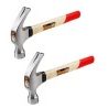 Hongu 2x Martello da Carpentiere Professionale Manico legno 750g le...