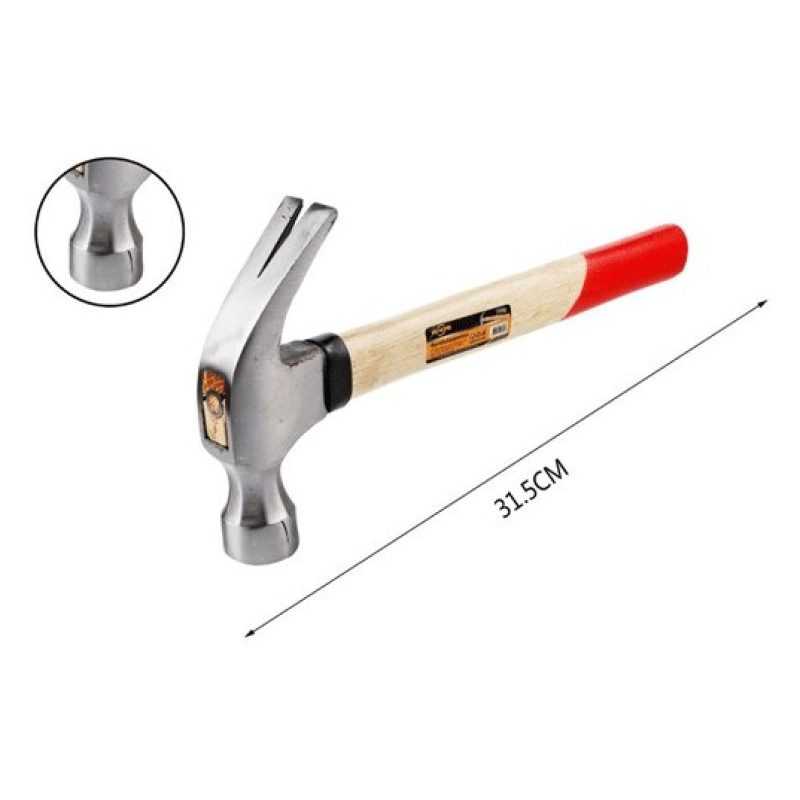 Hongu 2x Martello da Carpentiere Professionale Manico legno 750g le...