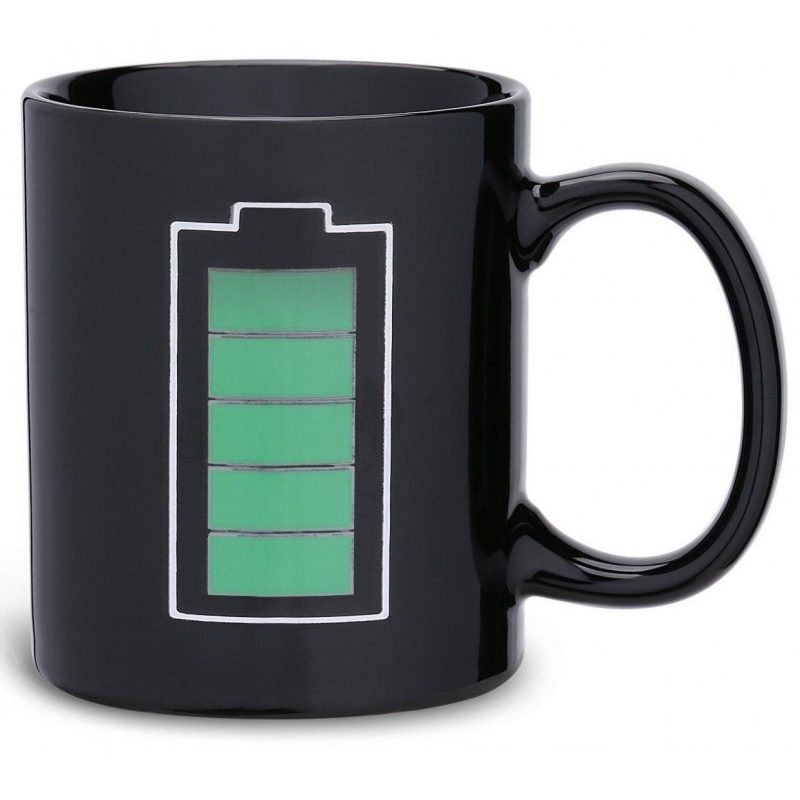 Tazza colazione cambia colore versando bevanda calda termosensibile ceramica