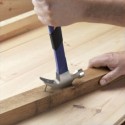 2x Martello da Carpentiere Professionale Manico legno 750g levachiodi testa tonda