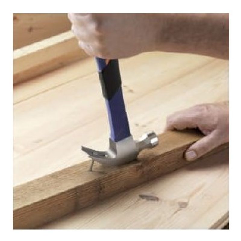 Hongu 2x Martello da Carpentiere Professionale Manico legno 750g le...