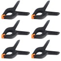 Set 6 Morsetti pinze a Molla in plastica Strettoio Bloccare fissare 9" pinza kit