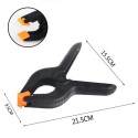 Set 6 Morsetti pinze a Molla in plastica Strettoio Bloccare fissare 9" pinza kit