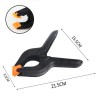 Hongu Set 6 Morsetti pinze a Molla in plastica Strettoio Bloccare f...