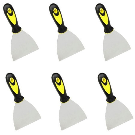 6 pezzi Spatole per stucco Stuccare Set  Raschietti Muratore Carpentiere stecche