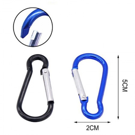 20 Moschettone a pera fibbia portachiavi molla scatto Clip Arrampicata Sicurezza