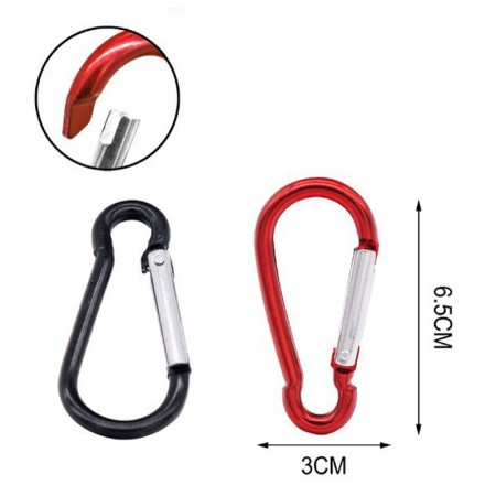 10 Moschettone a pera fibbia portachiavi molla scatto Clip Arrampicata Sicurezza
