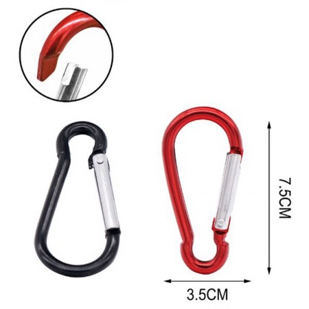 10 Moschettone a pera fibbia portachiavi molla scatto Clip Arrampicata Sicurezza
