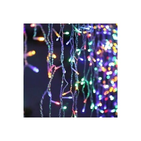 Tenda luminosa cascata luci LED natale esterno RGB Wifi natalizia pioggia smart