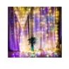 Tenda luminosa cascata luci LED natale esterno RGB Wifi natalizia p...