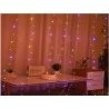 Tenda luminosa cascata luci LED natale esterno RGB Wifi natalizia p...