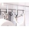Hongu 3x barre ganci porta oggetti tazzine appendi tazze supporto m...