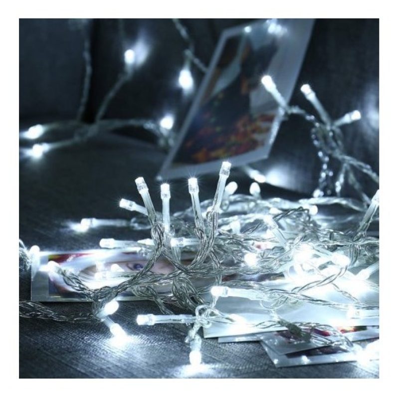 Hongu Catena luminosa Luci Natale 200 Led Decorazione albero Bianco...