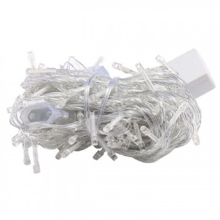 Catena luminosa Luci Natale 200 Led Decorazione albero Bianco freddo Natalizie