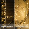 Hongu Catena luminosa Luci Natale 200 Led Decorazione albero Bianco...