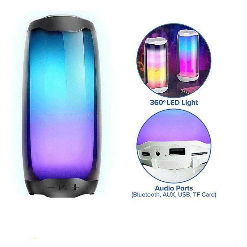 Hongu Altoparlante cassa Speaker LED Portatile Bluetooth Wireless S...