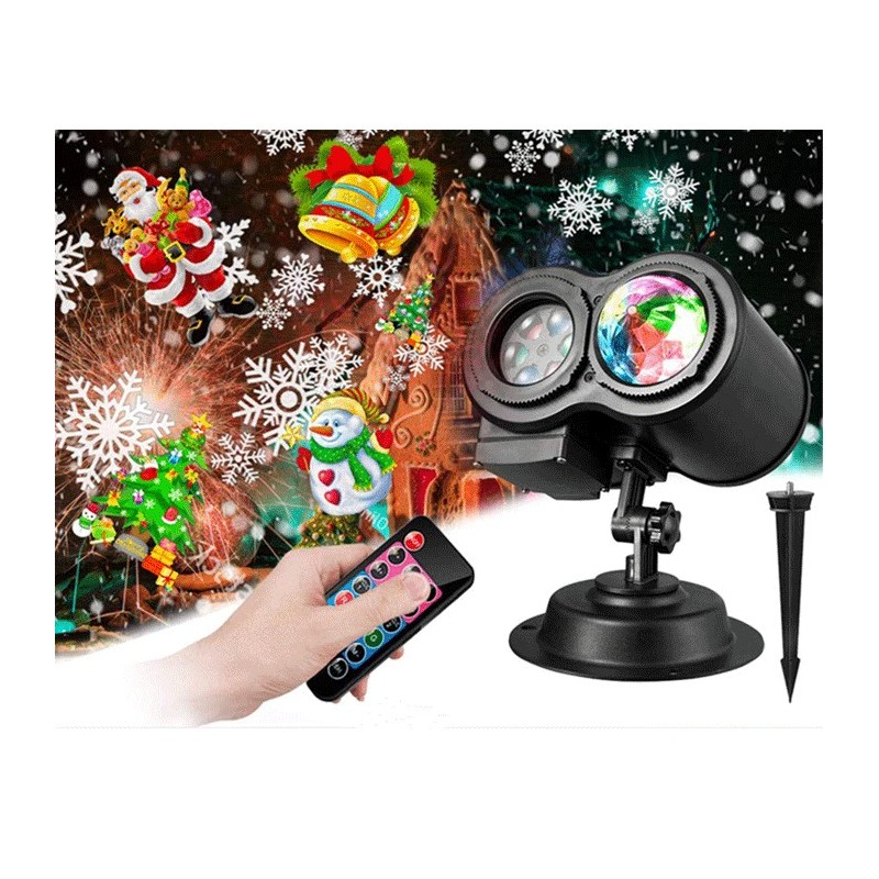 Proiettore Laser di Natale Esterno Interno Led Luci RGB Decorazioni Giardino