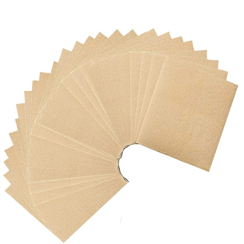60x Carta Vetrata Abrasiva per Legno Grana 120 Grinta Levigatura Metallo Muro