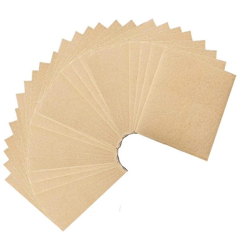 Hongu 60x Carta Vetrata Abrasiva per Legno Grana 120 Grinta Levigat...