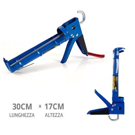 Pistola per Silicone Professionale Foracartucce per Cartuccia Sigillanti Manuale