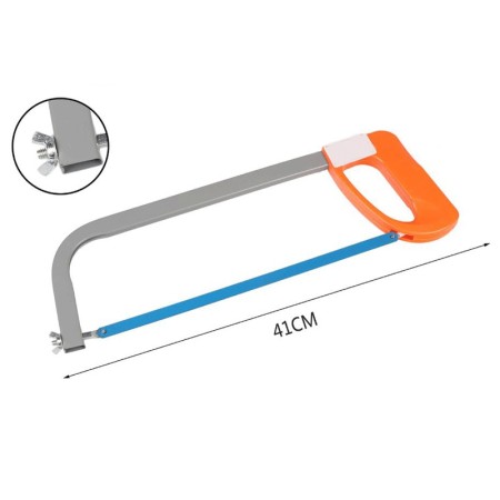 Segaccio Seghetto sega manuale Taglio 410mm lame Metallo Legno Plastica  kit
