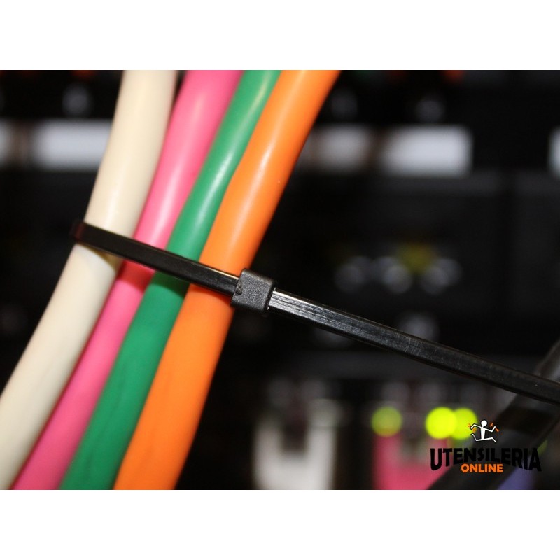 Hongu 250 Fascette 300mm cavi elettrici Autostringenti Plastica cab...