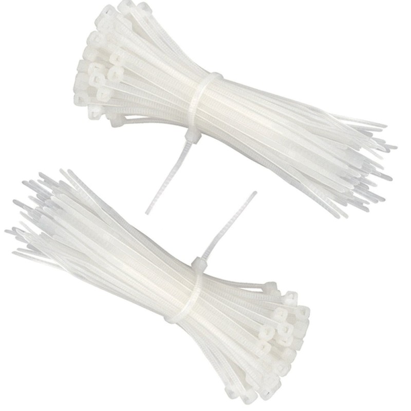 Hongu 800 Fascette 100 mm cavi elettrici Autostringenti Plastica ca...