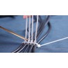 Hongu 800 Fascette 100 mm cavi elettrici Autostringenti Plastica ca...