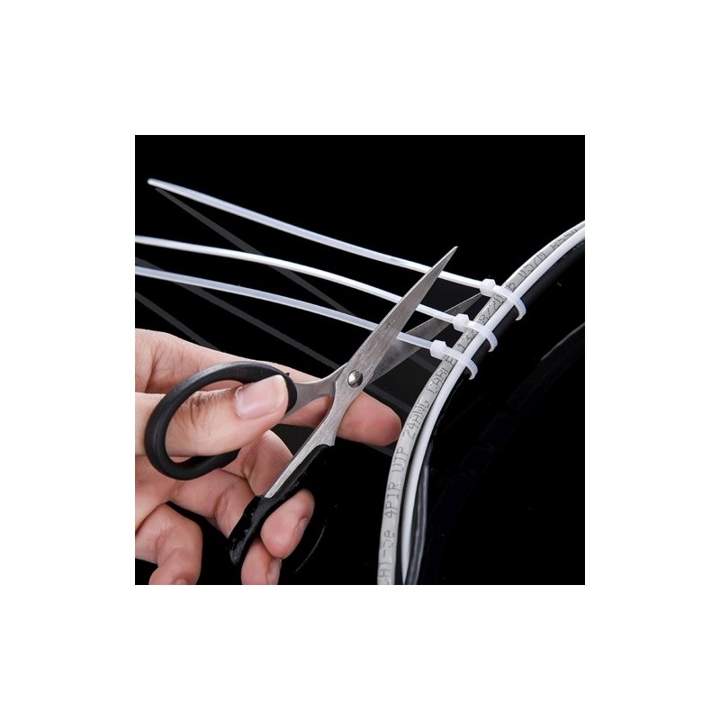 Hongu 800 Fascette 100 mm cavi elettrici Autostringenti Plastica ca...