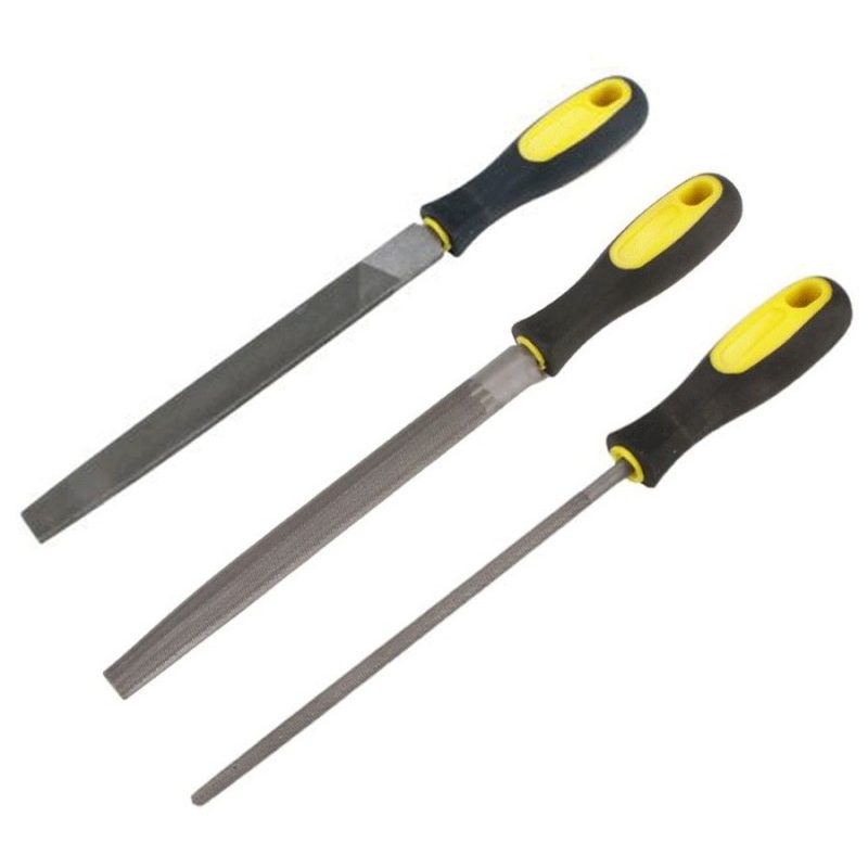 Hongu Set 3 lime per ferro metalli piatta tonda semitonda Raspe 300...