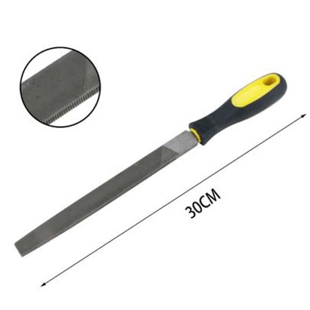 Set 3 lime per ferro metalli piatta tonda semitonda Raspe 300 mm lima assortite