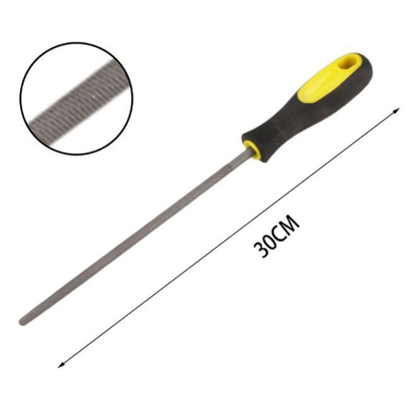 Hongu Set 3 lime per ferro metalli piatta tonda semitonda Raspe 300...
