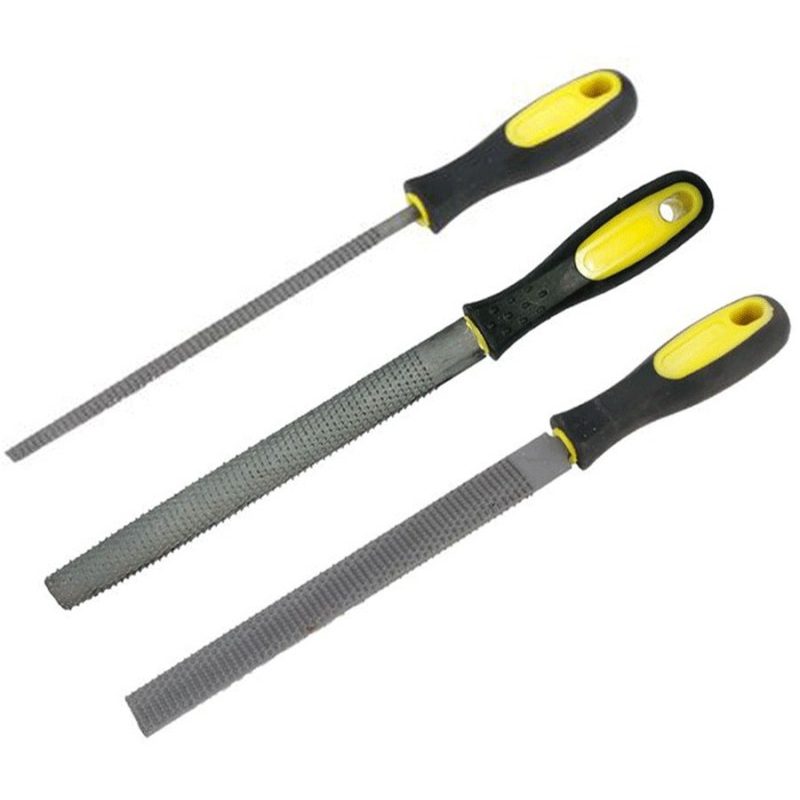 Hongu Set 3 lime per legno piatta tonda semitonda Raspe 300 mm lima...