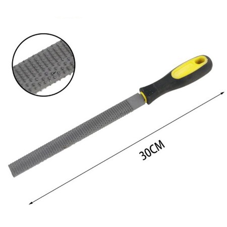Set 3 lime per legno piatta tonda semitonda Raspe 300 mm lima assortite metallo