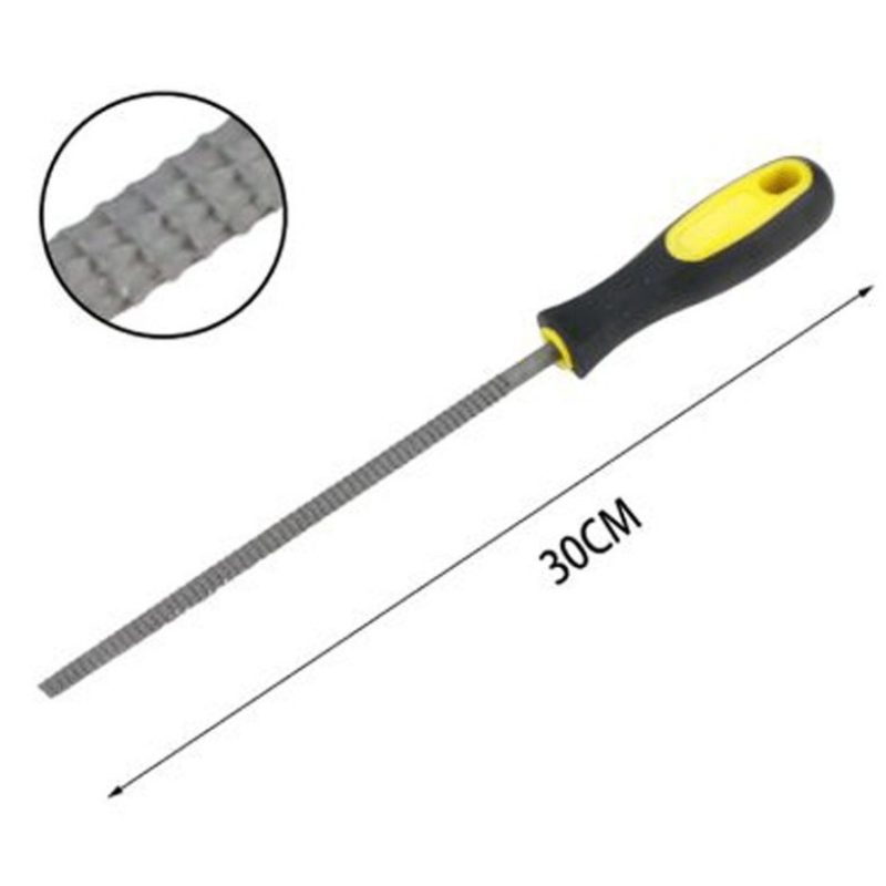 Hongu Set 3 lime per legno piatta tonda semitonda Raspe 300 mm lima...