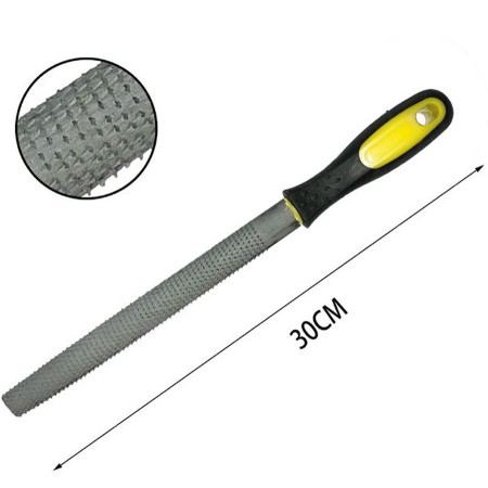 Set 3 lime per legno piatta tonda semitonda Raspe 300 mm lima assortite metallo