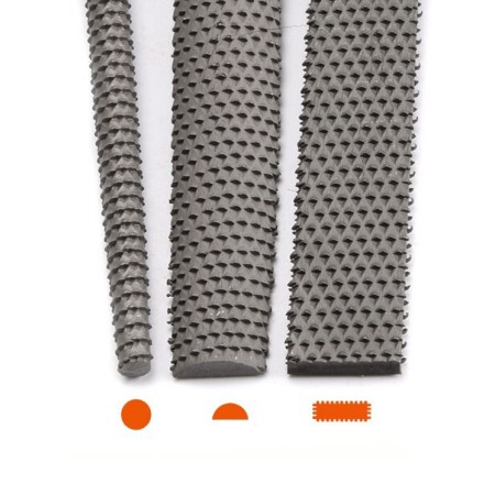 Set 3 lime per legno piatta tonda semitonda Raspe 300 mm lima assortite metallo