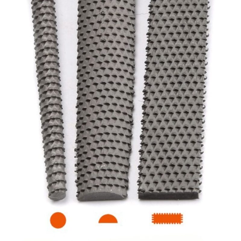 Hongu Set 3 lime per legno piatta tonda semitonda Raspe 300 mm lima...