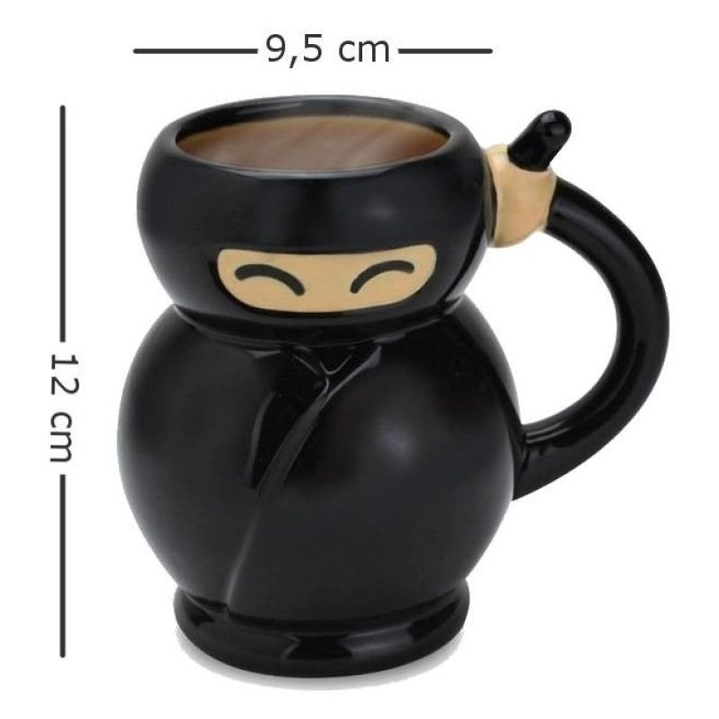 Simpatica tazza in porcellana a forma di ninja mug idea regalo