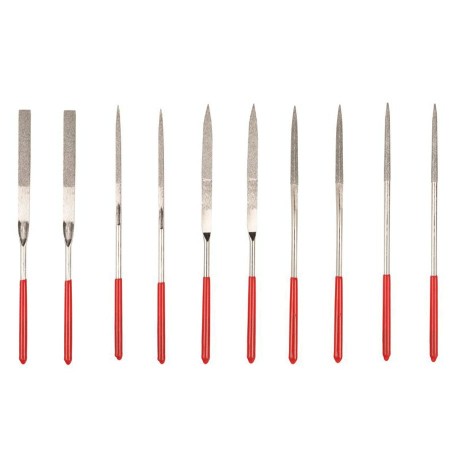 Set 10 Mini Lime Raspe Ad Ago Per Ferro Acciaio Legno Precisione 160mm piccole