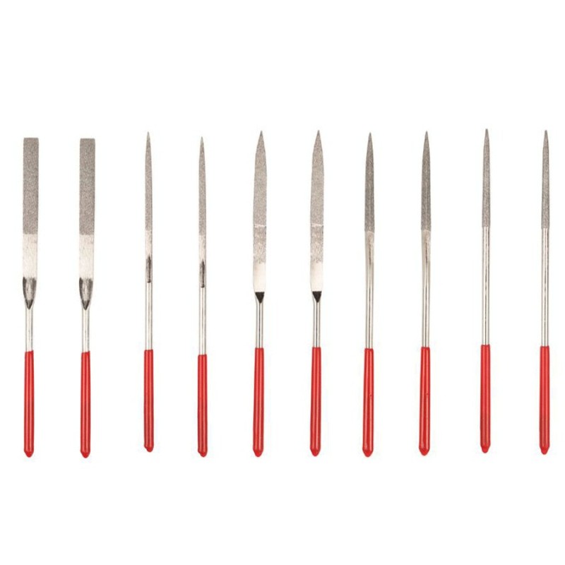 Hongu Set 10 Mini Lime Raspe Ad Ago Per Ferro Acciaio Legno Precisi...