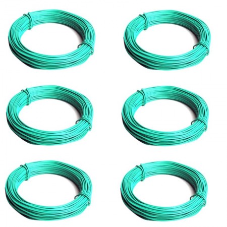 6 rotoli Filo di ferro zincato plastificato per legature 0,7 20m 30m 50m Matassa
