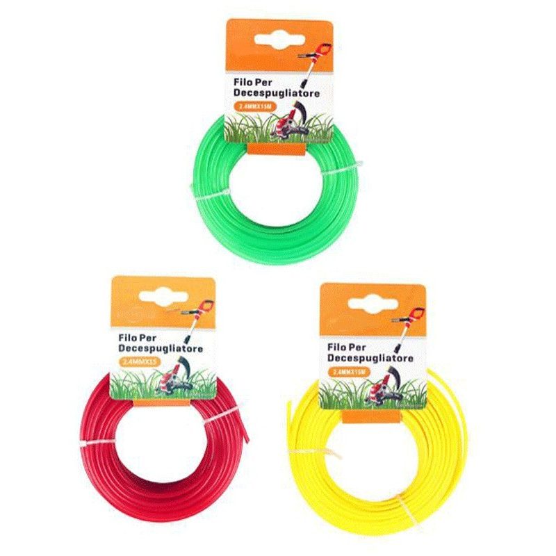 Hongu 6 rotoli Filo per decespugliatore diametro 2,4mm tagliaerba 1...