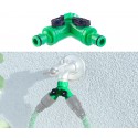 3x Portagomma Raccordo a due Vie Doppia Uscita Acqua Rubinetti Presa Giunto 