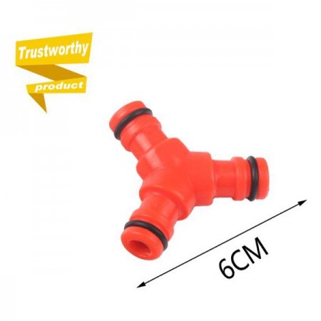 6x Portagomma Raccordo a tre vie Connettore tubo Acqua Giardino Giunto Aggancio