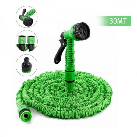 Tubo per irrigazione estensibile 30 Annaffia giardino Pistola pompa Giardinaggio