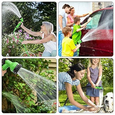 Tubo per irrigazione estensibile 30 Annaffia giardino Pistola pompa Giardinaggio