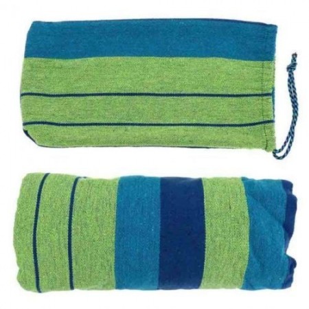 Amaca da giardino 200 kg max portatile con sacco cotone campeggio vacanze relax